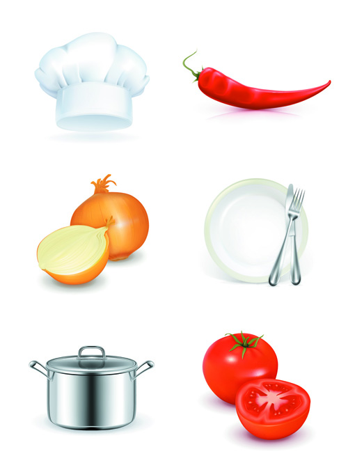 Vector set of Cooking Elements 01