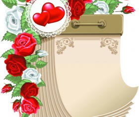 Creative Paper Calendars vector 06