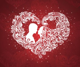 Creative hearts vector material 02