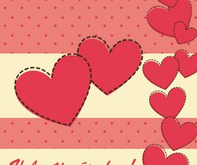 Cute Valentine day card vector