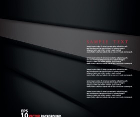 Creative Dark style vector backgrounds 05