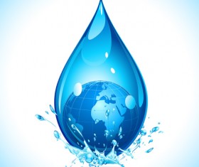 Ecology elements background vector material 01