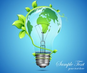 Ecology elements background vector material 04