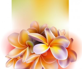 Elegant Orchids design vector 02
