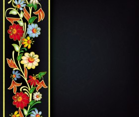 Floral Ornaments vector backgrounds 02