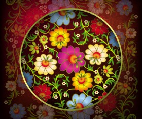 Floral Ornaments vector backgrounds 03