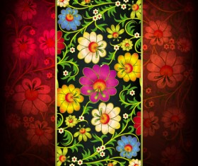 Floral Ornaments vector backgrounds 04