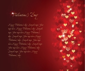 Different heart background art vector 05