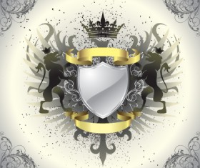 Vintage Royal labels design vector graphics 01