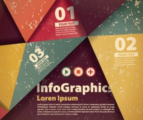 Numbered Infographic design vector 01
