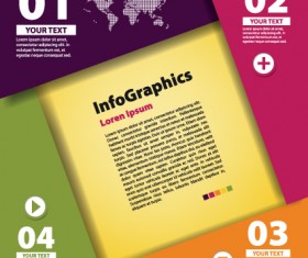 Numbered Infographic design vector 02