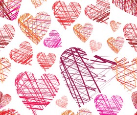Interweave hearts vector