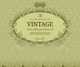 Lace with Vintage vector backgrounds 02 free download