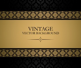 Lace with Vintage vector backgrounds 05