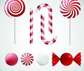 Lollipop design elements vector
