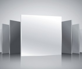 Podium showcase with light design vector 02