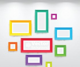 Set of Gallery lighting vector graphic 02