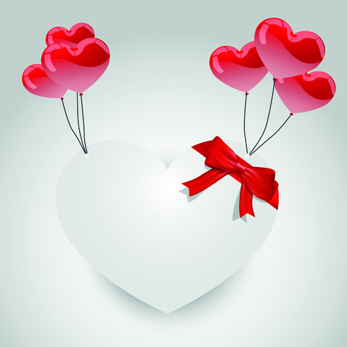 Valentine Day Hearts Elements vector 01
