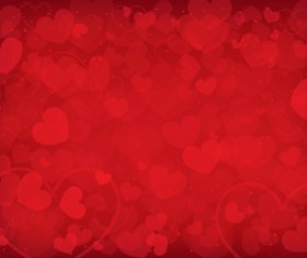 Vector heart Valentine background art 04