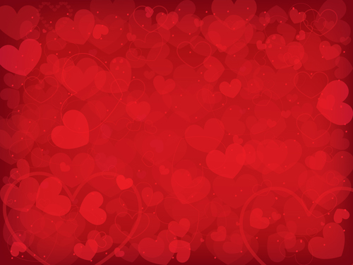 Vector heart Valentine background art 04