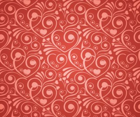 Vector heart Valentine background art 05