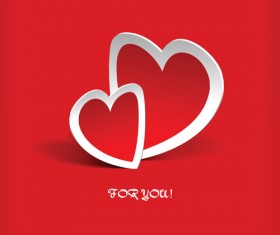Valentine card vector art 03