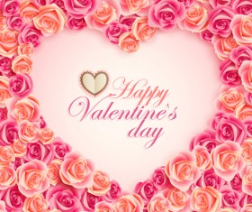 Valentine card vector art 05