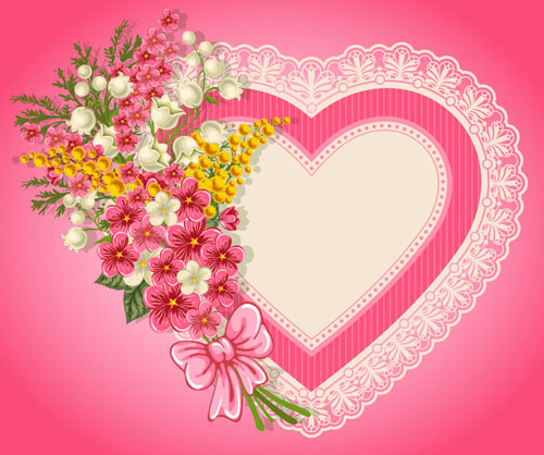Valentine Day elements vector cards 02