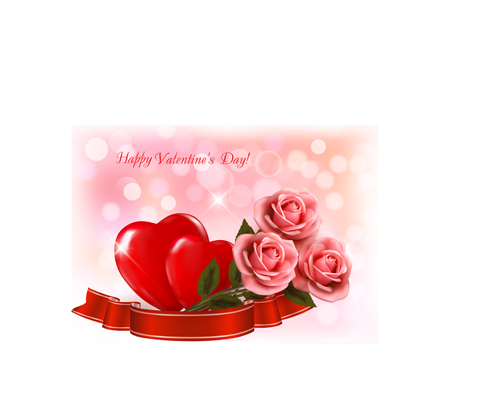 Valentine Day elements vector cards 03