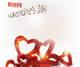 Valentine Day elements vector cards 04