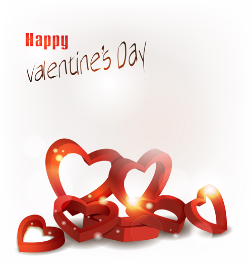 Valentine Day elements vector cards 04