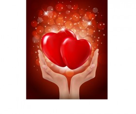 Valentine Day elements vector cards 07