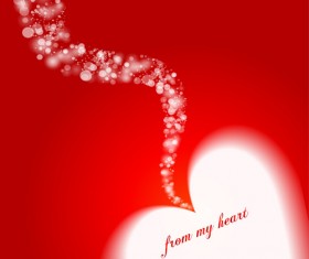 Happy Valentines hearts Illustration vector 01