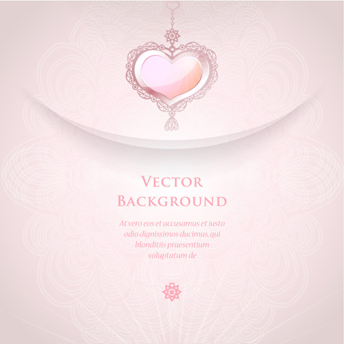 Romantic Wedding Backgrounds vector material 01