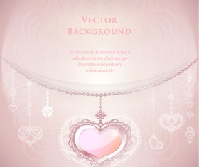 Romantic Wedding Backgrounds vector material 02