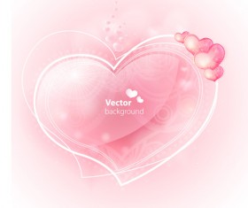 Romantic Wedding Backgrounds vector material 05