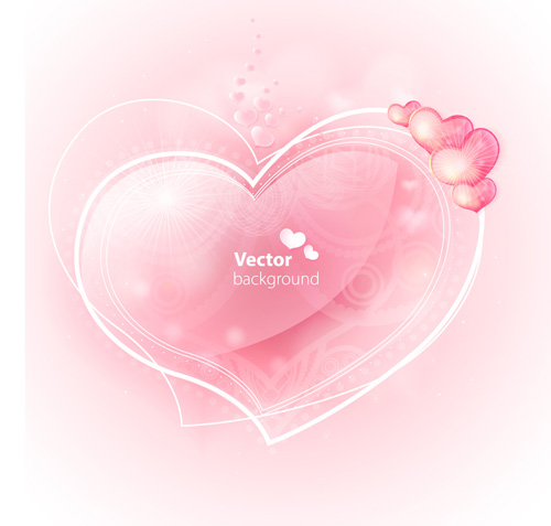 Romantic Wedding Backgrounds vector material 05