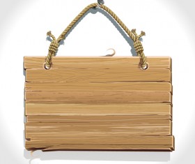 Vector Wooden Signs design elements 03