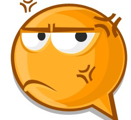 Anger expression icon