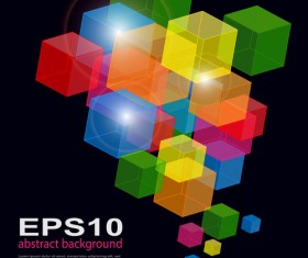 Concept Background with squares 05 vector