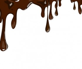 Vector Chocolate drops background 02