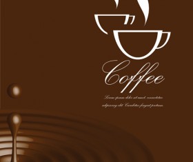 Vector Chocolate drops background 04
