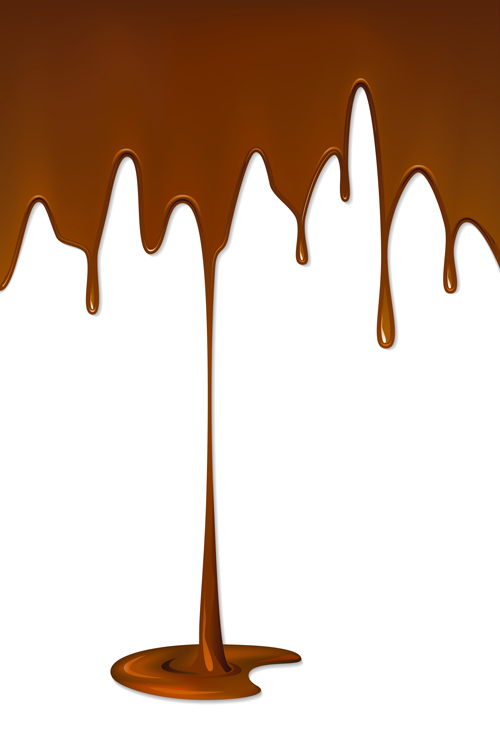 Vector Chocolate drops background 05