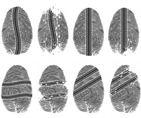 Different Fingerprints design elements vector 10