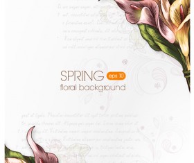 Vector floral backgrounds art 01