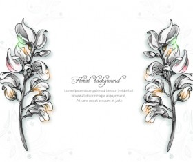 Vector floral backgrounds art 02