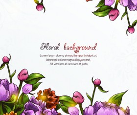 Vector floral backgrounds art 03