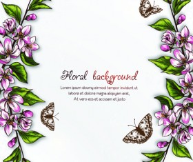 Vector floral backgrounds art 07