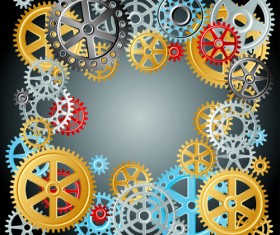 Creative Gears vector background art 03