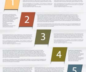 Numbers Banners design vector 01